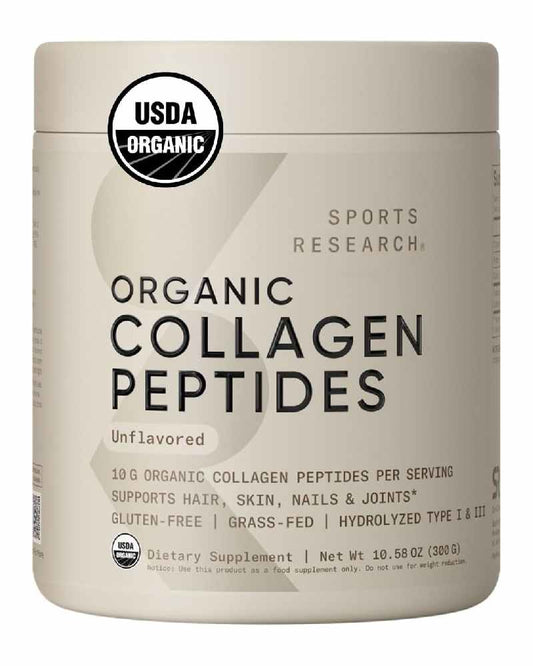 Sports Research Organic Collagen Peptides Unflavored - Nirvana Guru
