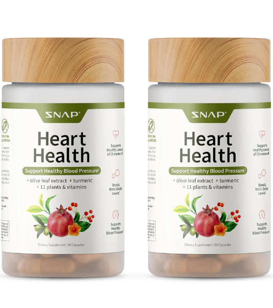 Snap Supplements Heart Health Supplements and Blood Circulation Supplements, 180 Capsules - Nirvana Guru
