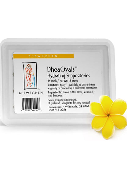 Bezwecken – DHEA Ovals – 16 Oval Suppositories - Free of Estrogen & Progesterone - Same Trusted Formula, New Improved Shape - Professionally Formulated to Alleviate Vaginal Dryness in Menopausal Women - Nirvana Guru