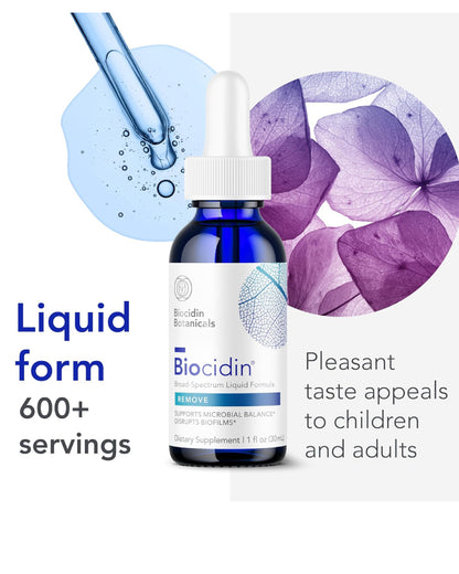 Biocidin Liquid Formula - Biofilm Buster & Broad-Spectrum Botanicals for Gut Detox Cleanse Support - Promotes Microbial Balance, Gut Health & Clearance of Unwanted Microbes (1 Oz) - Nirvana Guru
