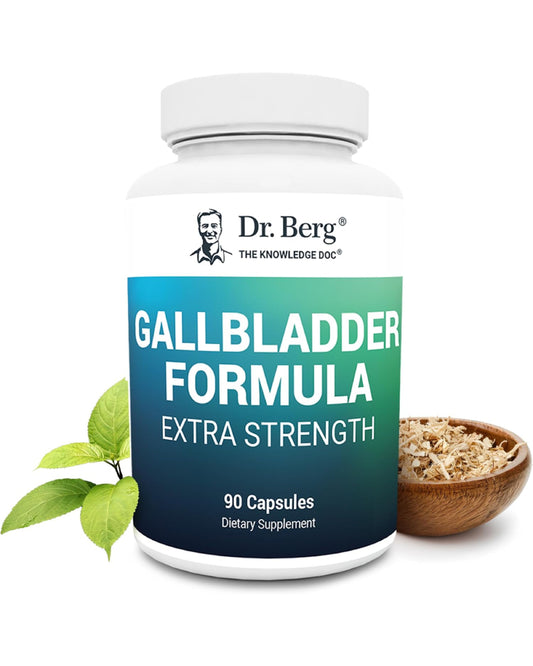 Dr. Berg Gallbladder Formula Extra Strength - with Ox Bile Powder and Conjugated Bile Acid - Digestive Enzymes Proprietary Blend - Full 45-Day Supply - 90 Vegetable Capsules - Nirvana Guru