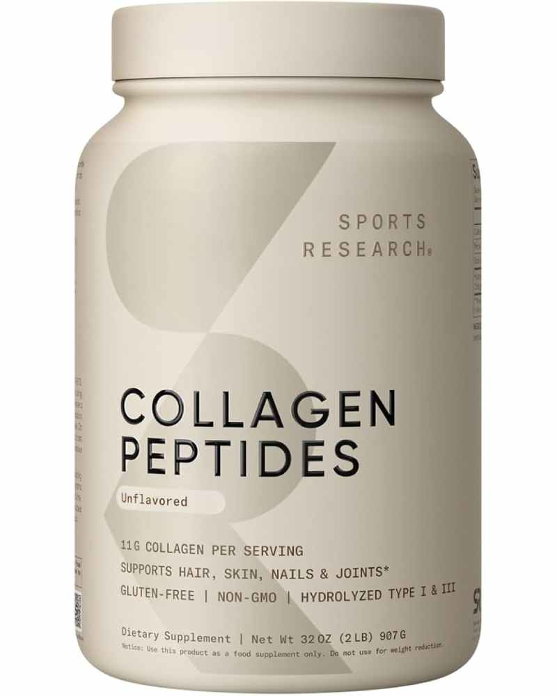 Sports Research Collagen Peptides  Unflavored - Nirvana Guru