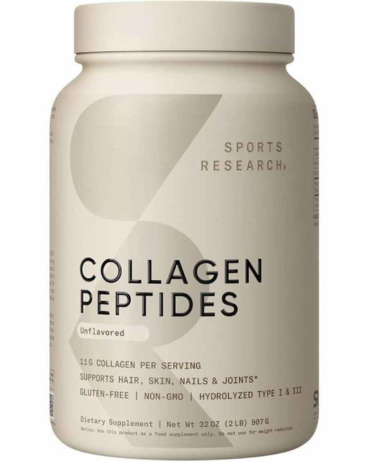 Sports Research Collagen Peptides  Unflavored - Nirvana Guru