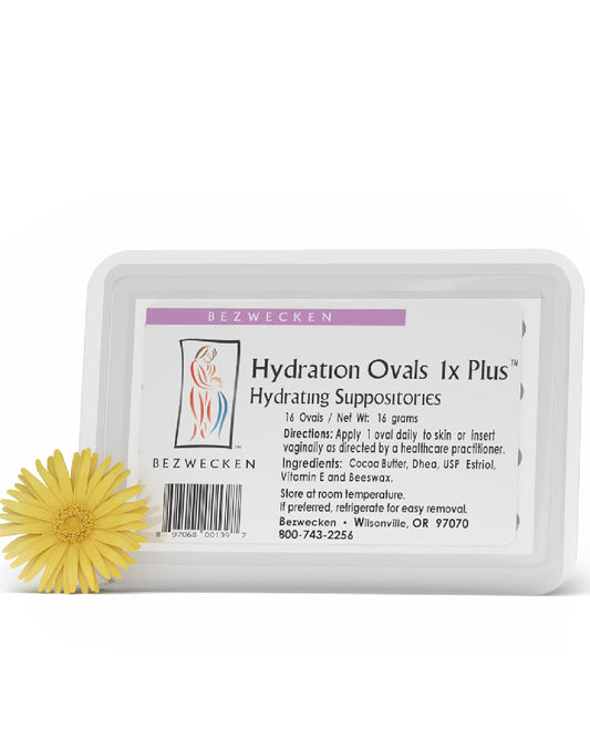 Bezwecken – Hydration Ovals 1x Plus DHEA – 16 Oval Suppositories - Same Trusted Formula - Professionally Formulated to Alleviate Vaginal Dryness in Menopausal Women - Safe, Natural & Paraben Free - Nirvana Guru