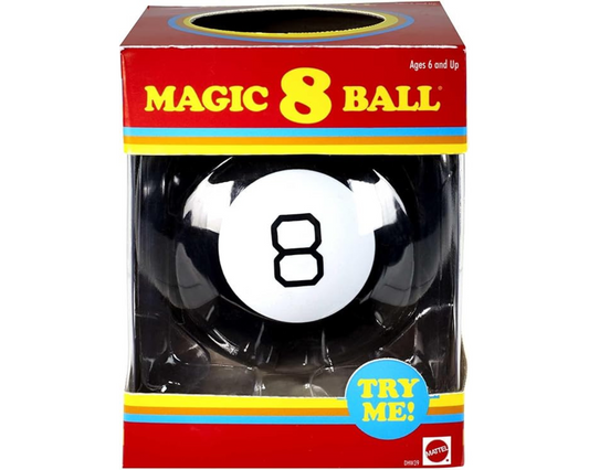 Mattel Games Magic 8 Ball Kids Toy, Retro-Themed Novelty Fortune Teller, Ask a Question & Turn Over for Answer (Amazon Exclusive) nirvanaguru