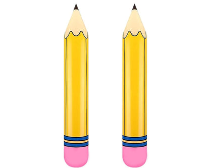 Totelux Large Pencil Balloons 27’’ Inflatable Pencil Back to School Decorations Giant Yellow Crayon Balloons for Classroom Garden Hanging Photo Prop Birthday Party Favor 2PCS nirvanaguru
