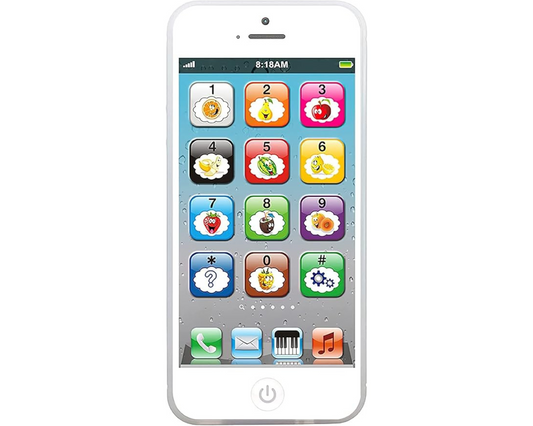 Toy Learning Play Cell Phone with 8 Functions and Dazzling Lights Interactive Toy for Toddler Baby Kids Boys Girls nirvanaguru
