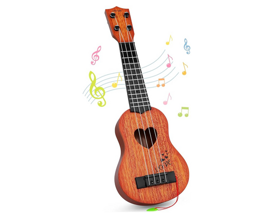 YEZI Kids Toy Classical Ukulele Guitar Musical Instrument, Brown nirvanaguru