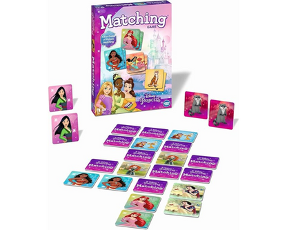 Wonder Forge Disney Princess Matching Game – Fun Memory Game for Kids Ages 3 and Up – Toddler Learning Toy Featuring Belle, Ariel, and Elsa and more Disney Princesses - Packaging May Vary