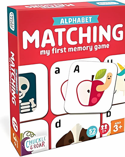 Chuckle & Roar - Matching Game Alphabet - Board Game for Kids 3 and up - Concentration Game for Toddlers - Preschool nirvanaguru