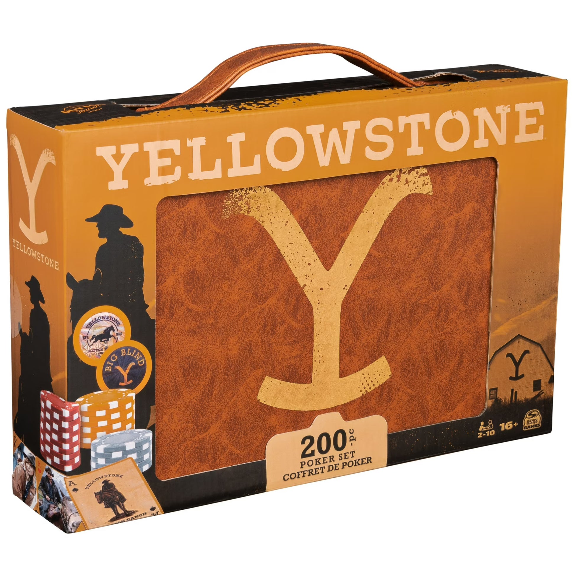 Spin Master Games, Yellowstone, 200-Piece Poker with Custom Carrying Case, Ages 16 and up nirvanaguru