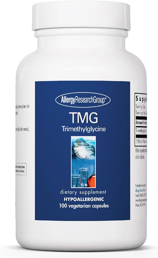 Allergy Research Group TMG Trimethylglycine 750mg Supplement - Betaine Anhydrous - Nirvana Guru