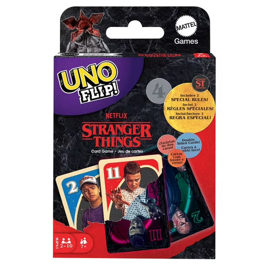 UNO Flip! Stranger Things Card Game for Adults & Teens with Double-Sided Cards & 2 Special Rules nirvanaguru