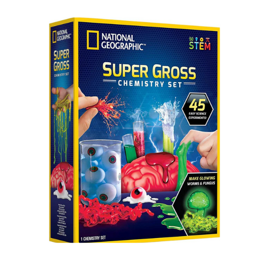 NATIONAL GEOGRAPHIC Gross Science Kit - 45 Gross Science Experiments- Dissect a Brain, Make Slime, Creepy STEM Project Gifts for Boys and Girls, Halloween Activities for Kids 8-12 Nirvana Guru