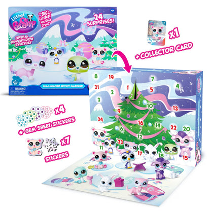 Littlest Pet Shop Glam Glacier Holiday Advent Calendar for Kids Littlest Pet Shop
