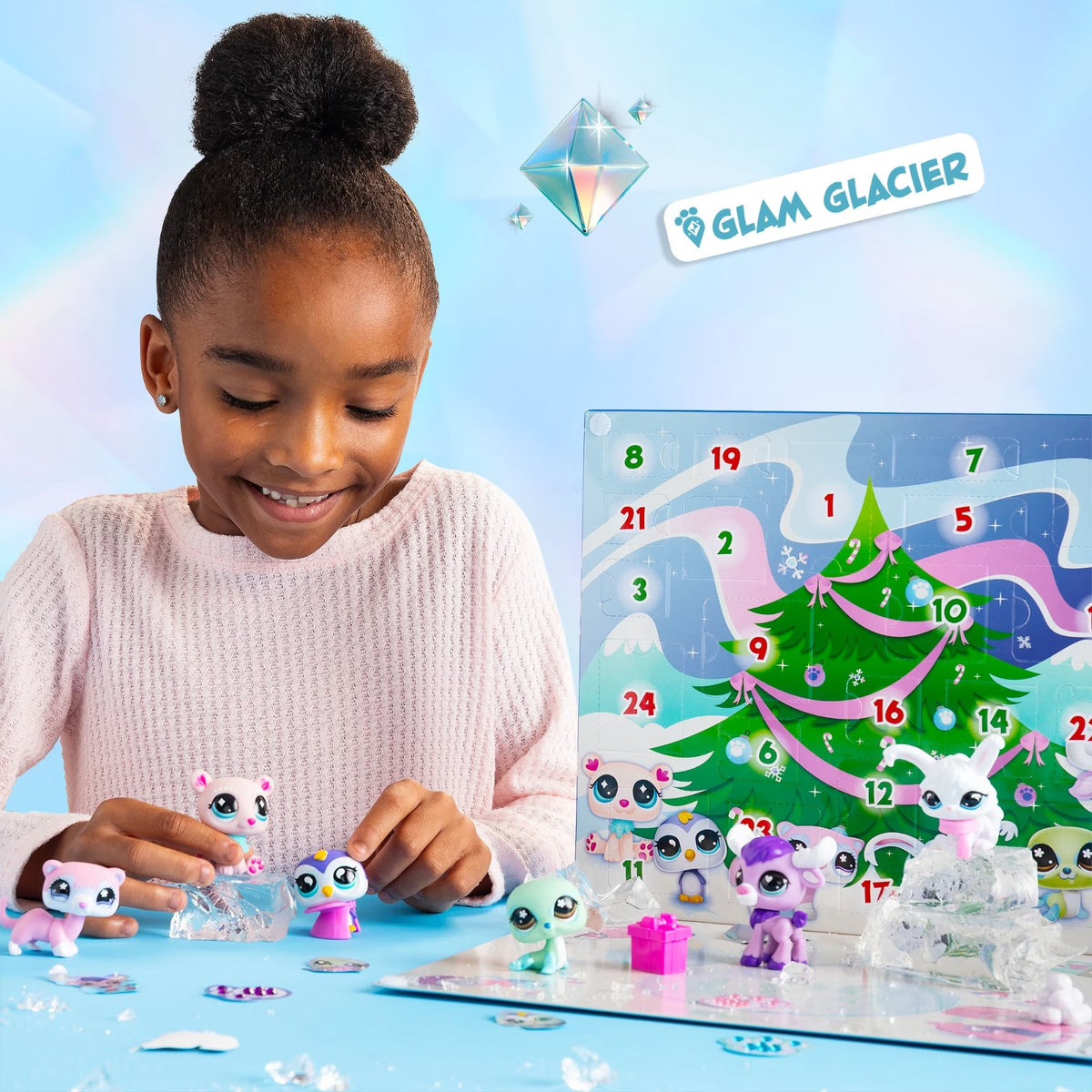 Littlest Pet Shop Glam Glacier Holiday Advent Calendar for Kids Littlest Pet Shop