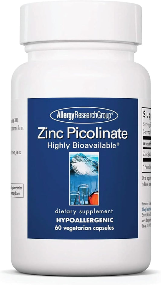 Allergy Research Group Zinc Picolinate Supplement - Supports Normal Health Immune Response - Nirvana Guru