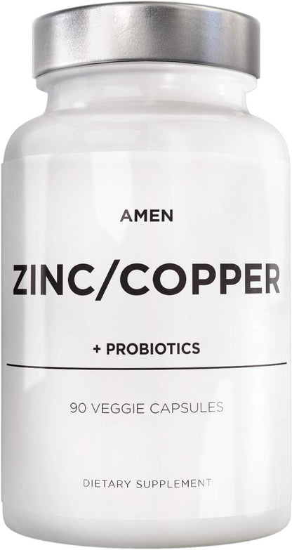 Amen Zinc & Copper Supplement + Probiotics - Nirvana Guru