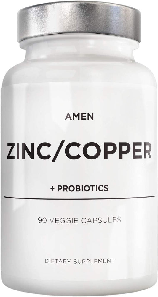 Amen Zinc & Copper Supplement + Probiotics - Nirvana Guru