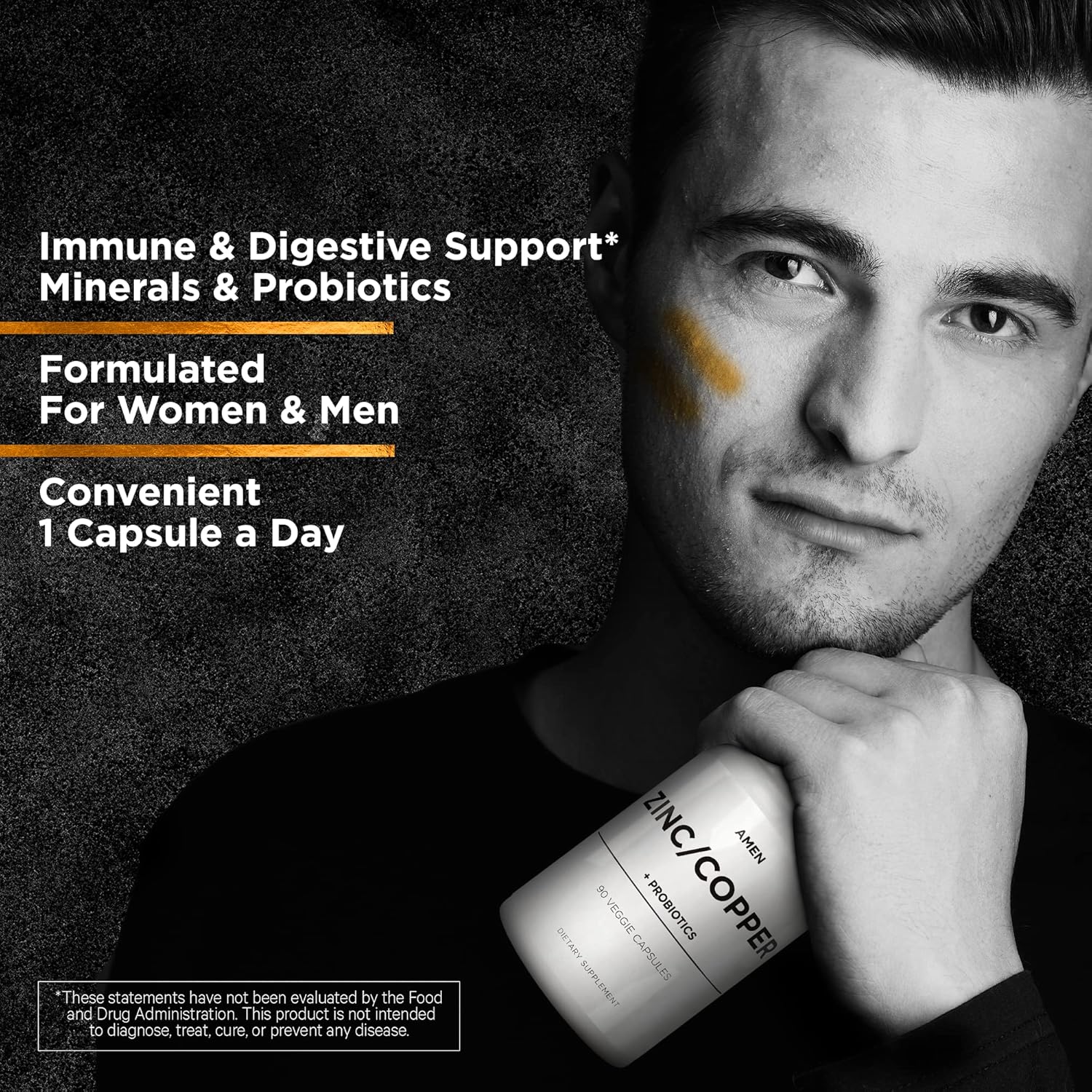 Amen Zinc & Copper Supplement + Probiotics - Nirvana Guru