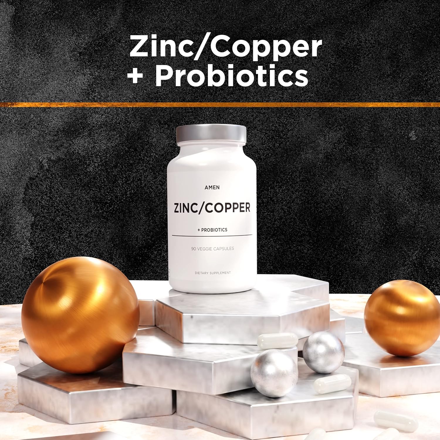 Amen Zinc & Copper Supplement + Probiotics - Nirvana Guru