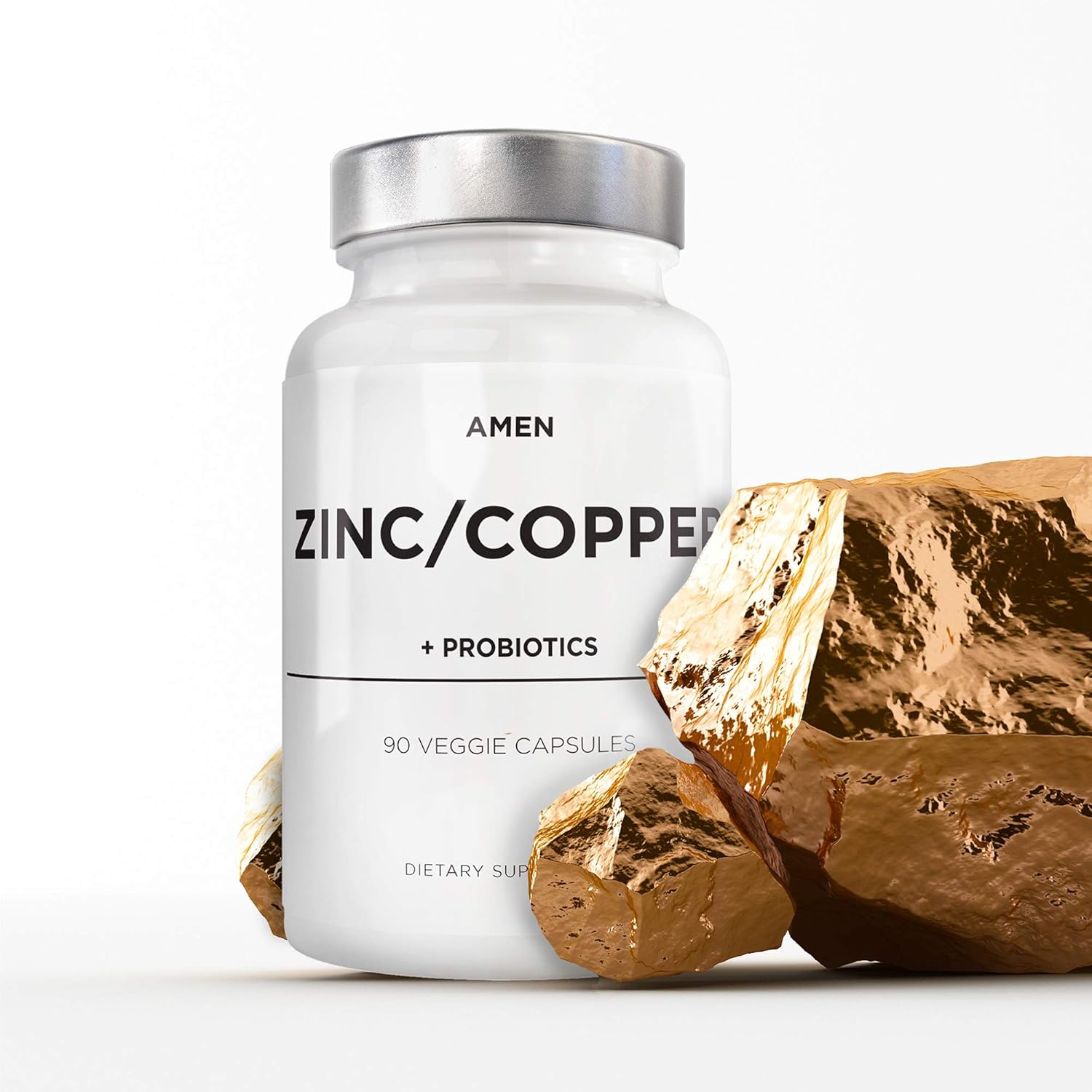 Amen Zinc & Copper Supplement + Probiotics - Nirvana Guru