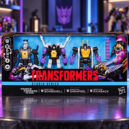 Transformers Studio Series The Transformers: The Movie MTMTE Collection Insecticon Bombshell, Insecticon Shrapnel, & Insecticon Kickback