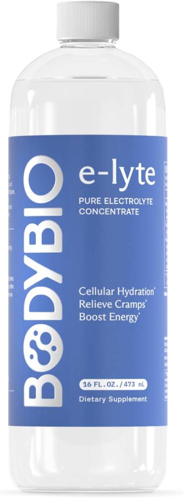 BodyBio e-Lyte - Electrolytes for Hydration, Energy and Cramp Relief, 16 fl oz - Nirvana Guru