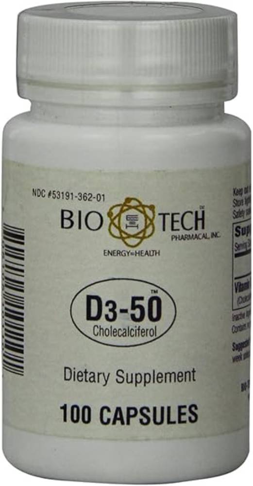 Bio-Tech Pharmacal D3-50,100 Capsules