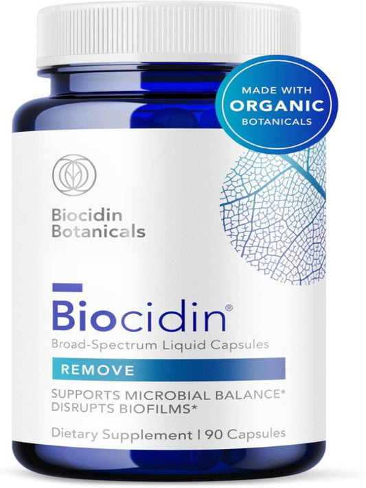 Biocidin Capsules - Biofilm Disruptor - Supports Gut Detox Cleanse,Professional-Grade Herbal Supplement 90 Capsules - Nirvana Guru