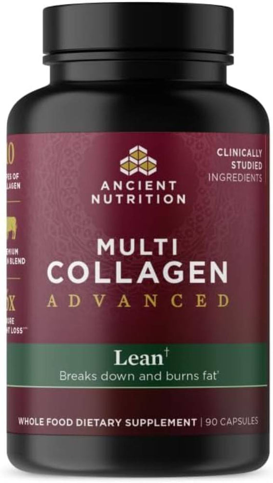 Ancient Nutrition Multi Collagen Advanced Lean with Probiotics,90 Count - Nirvana Guru