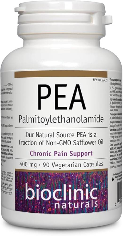 Bioclinic Naturals Pea Palmitoylethanolamide 400 mg,90 Vegetarian Capsules - Nirvana Guru
