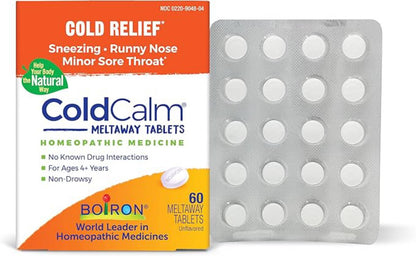 Boiron ColdCalm Tablets for Relief of Common Cold Symptoms,60 Count - Nirvana Guru