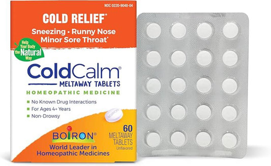 Boiron ColdCalm Tablets for Relief of Common Cold Symptoms,60 Count - Nirvana Guru