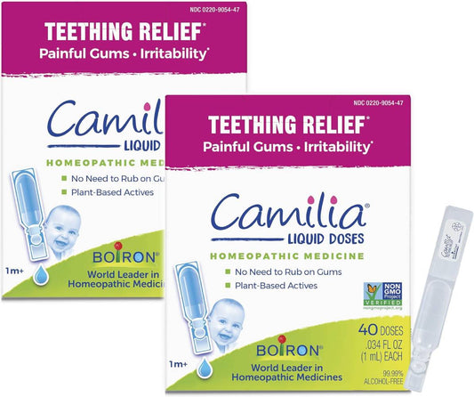 Boiron Camilia Drops 40 Count (Pack of 2),Liquid Drop for Baby - Nirvana Guru
