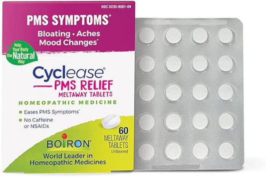 Boiron Cyclease PMS Relief Tablets for Symptoms from PMS,60 Count - Nirvana Guru