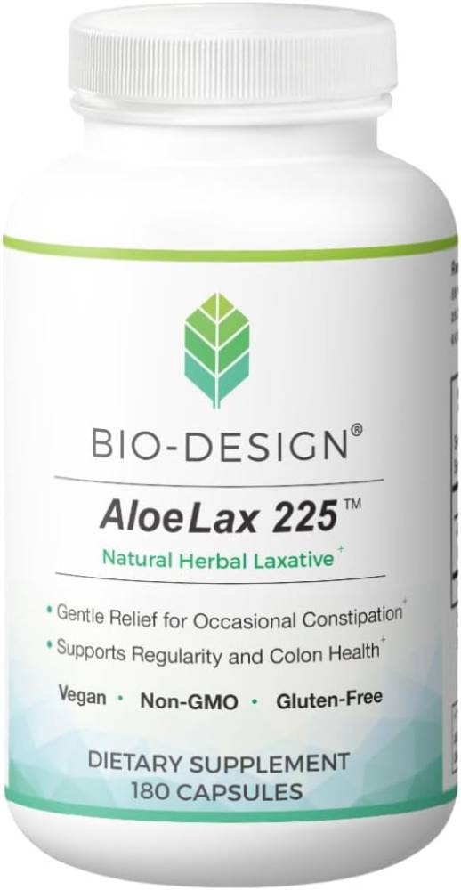 Aloe Lax 225 Relief for Occasional Constipation,180 Capsules - Nirvana Guru
