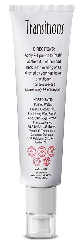 Bezwecken - Transitions - 2oz Crème - Professionally Formulated Topical Wrinkle Treatment for Face & Neck - Safe, Natural, Paraben Free - 30 Day Supply - Nirvana Guru