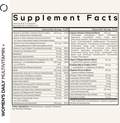 Codeage Women’s Daily Multivitamin,120 Capsules - Nirvana Guru