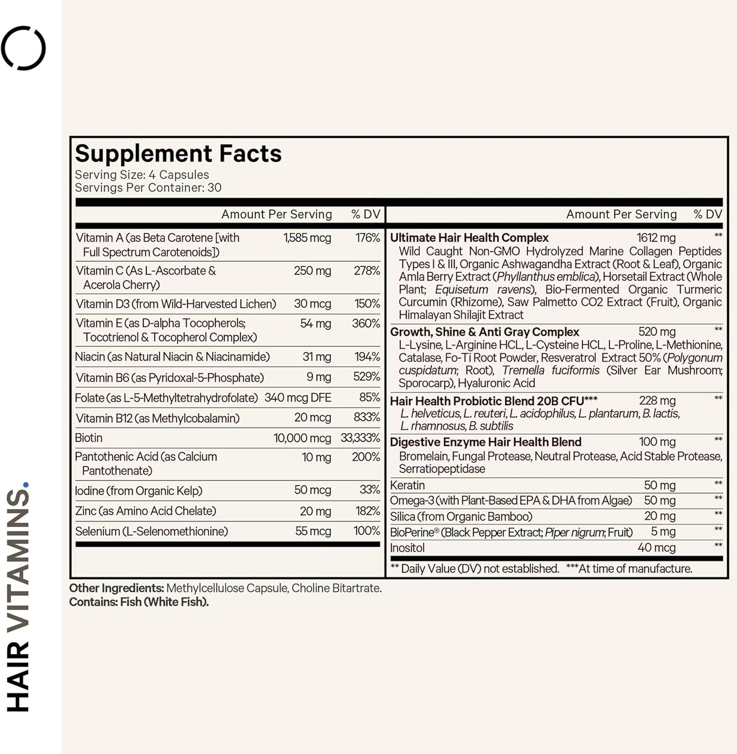 Codeage Hair Vitamins 10000 mcg Biotin,Healthy Hair Supplement Pills - 120 Capsules - Nirvana Guru