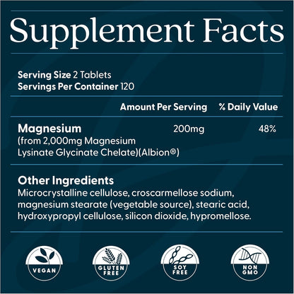Doctor's Best High Absorption Magnesium Glycinate Lysinate, 100% Chelated,240 Count - Nirvana Guru
