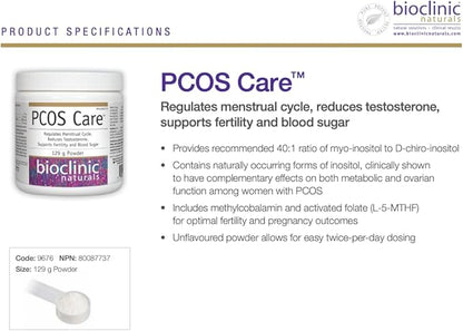 Bioclinic Naturals - Myo-Inositol 129 g Powder - Nirvana Guru