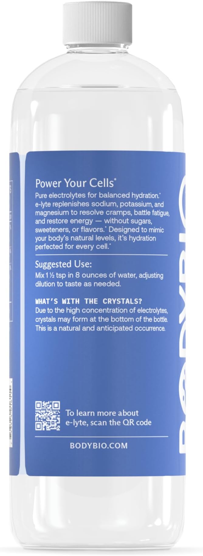 BodyBio e-Lyte - Electrolytes for Hydration, Energy and Cramp Relief, 16 fl oz - Nirvana Guru