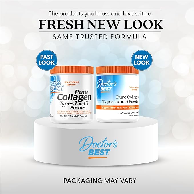 Doctor's Best Pure Collagen Types 1 & 3, Promotes Healthy Skin Hair & Nails – Bone & Joint Support, 7.1 Ounce - Nirvana Guru