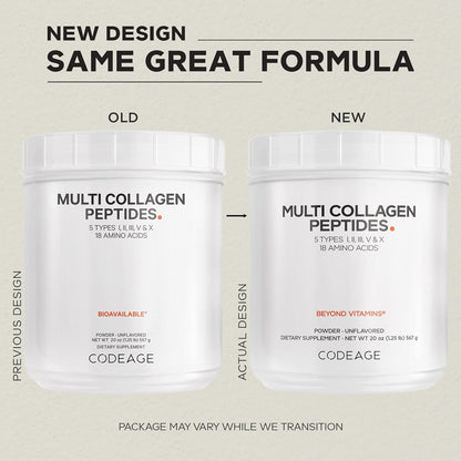Codeage Multi Collagen Protein Powder Peptides, Hydrolyzed Collagen for Women & Men,20 OZ - Nirvana Guru