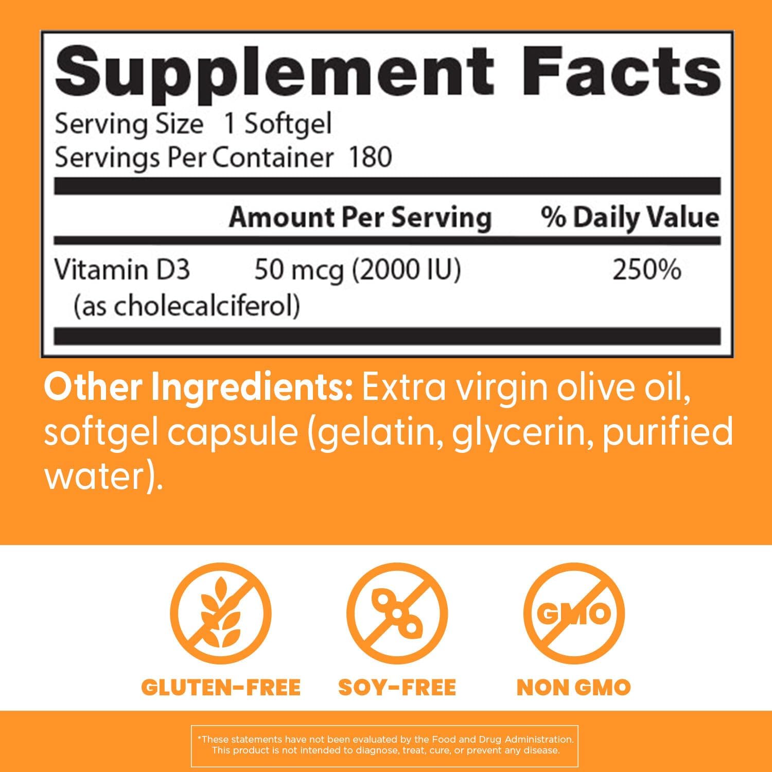 Doctors BEST Vitamin D3 2000 IU,180 Softgels - Nirvana Guru