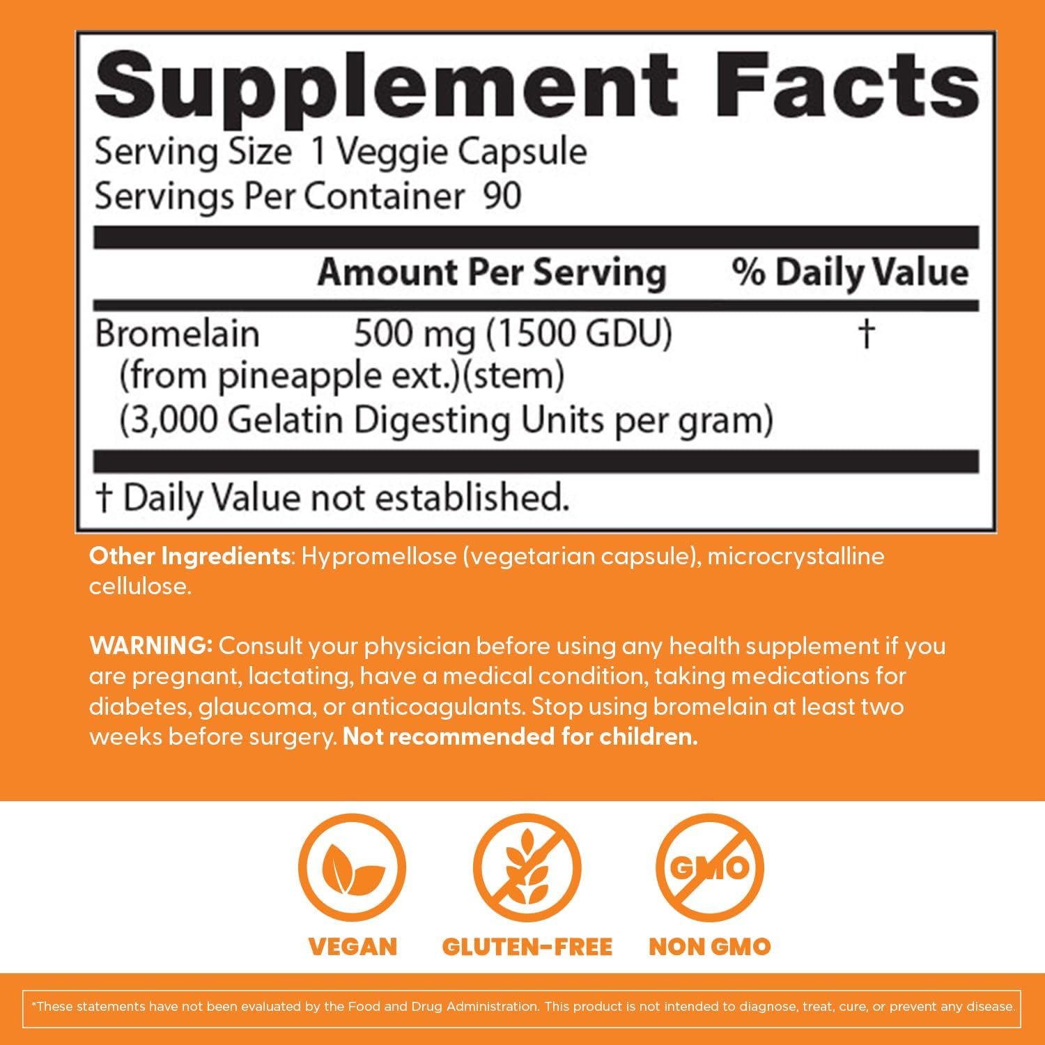 Doctor's Best 3000 GDU Bromelain Proteolytic Digestive Enzymes Supplements,90 Count - Nirvana Guru