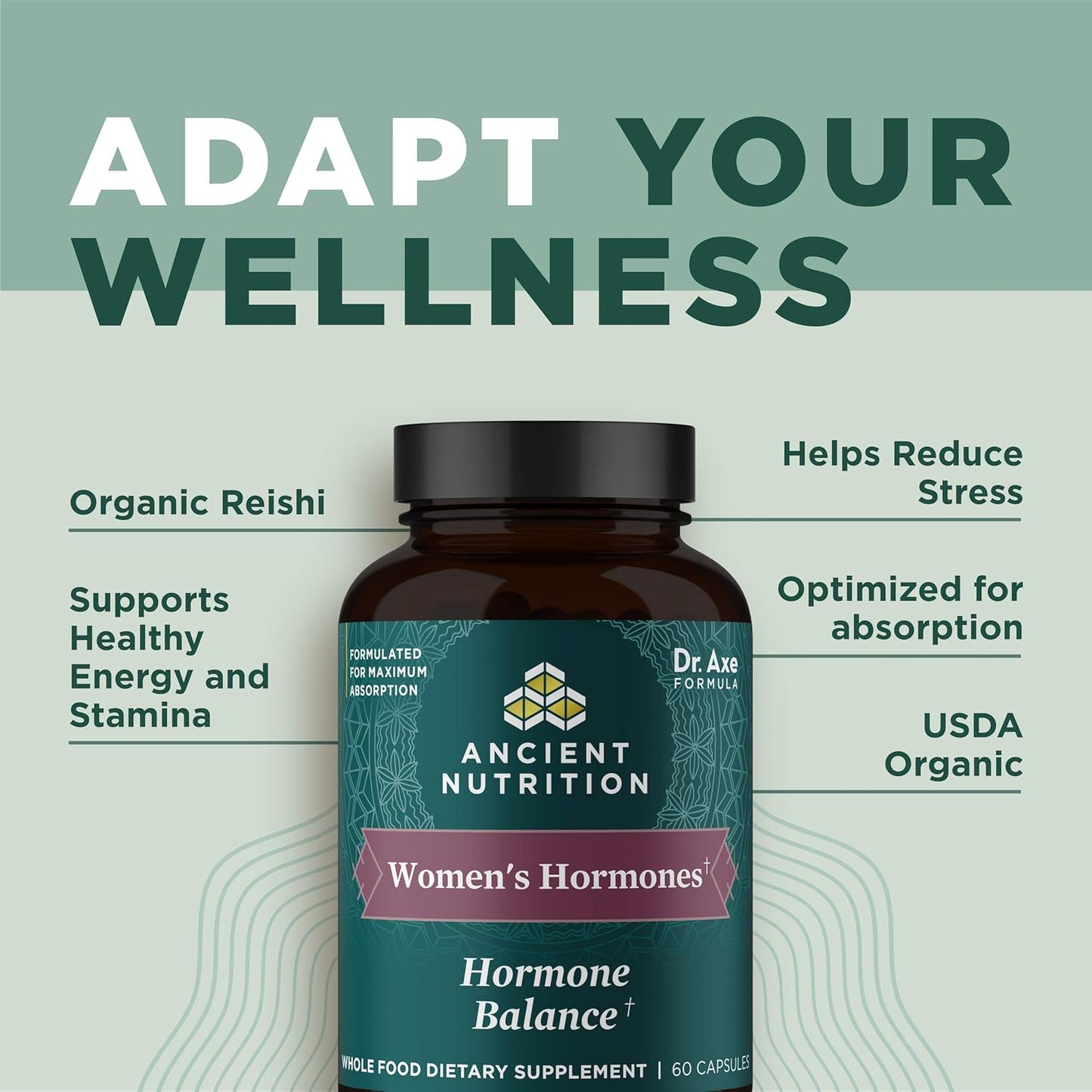 Ancient Nutrition Women's Hormones,Hormone Balance,60 Capsules - Nirvana Guru