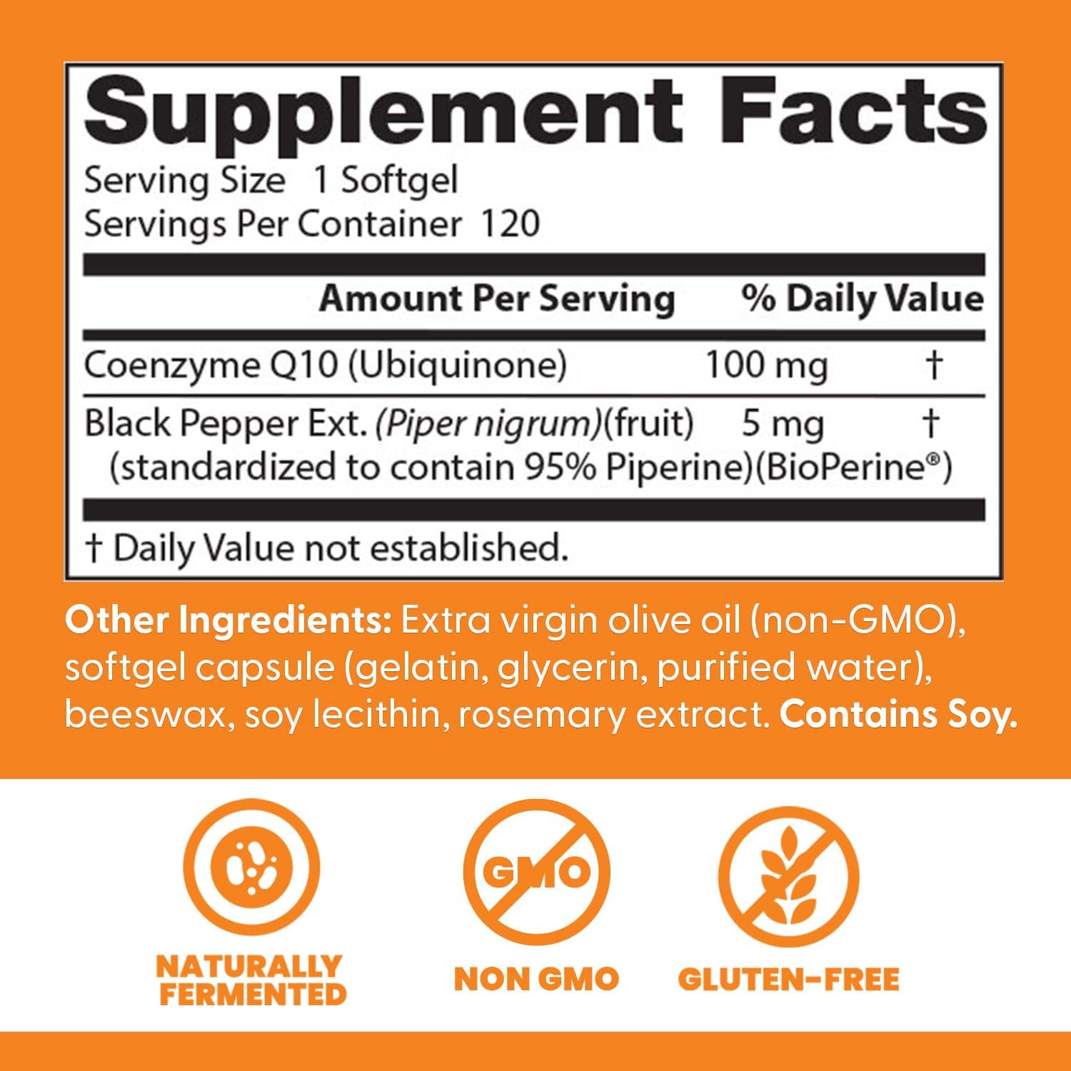 Doctor's Best High Absorption CoQ10 with BioPerine,120 Count - Nirvana Guru