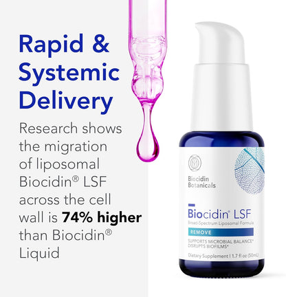 Biocidin LSF for Gut Cleanse Detox & Biofilm Defense Support,1.7 Fl Oz - Nirvana Guru